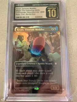 Kwain, Itinerant Meddler (Borderless) Bloomburrow Full Art Foil, CGC Pristine 10 - Image 1