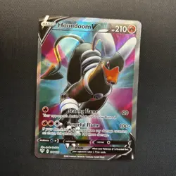 Pokemon Houndoom V 127/189 Swsh03: Darkness Ablaze Ultra Rare Holo Beast 210HP - Image 1