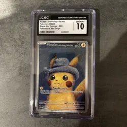 Pikachu with Grey Felt Hat Carte Grade Cgc 10 Pokemon Pikachu Van Gogh (psa,ccc) 820650856891 - Image 1