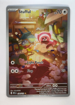Pokemon TCG Stufful 154/132 ME Mega Evolution Base Set Illustration Rare NM - Image 3