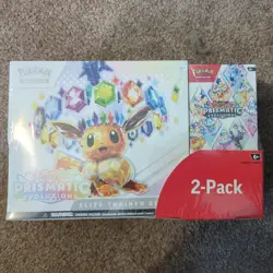 Pokemon TCG Prismatic Evolutions ETB Booster Bundle Costco 2-Pack Sealed - Image 1