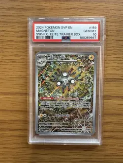 Pokemon Magnetron Surging Sparks Pokemon Center Exclusive ETB Promo PSA 10 - Image 3
