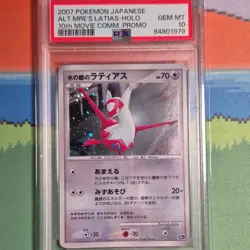 Pokemon 2007 10th Movie Promo Latios & Latias Japanese Holo PSA 10 Sequential - Image 5