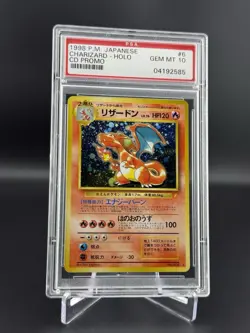 1998 P.M. Pokemon Japanese - Charizard Holo CD Promo #006 GEM PSA 10 - Image 1