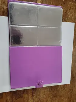 1999 Pokemon { Pikachu and Ash on cover} purple 4 Pocket 30 Page Binder - Image 4