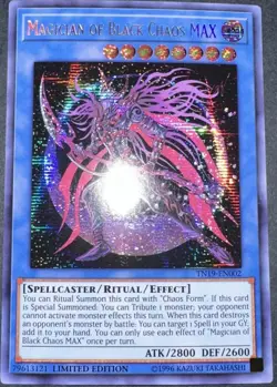 Yugioh Magician Of Black Chaos Max TN19 Secret Rare Limited Edition NM - Image 1