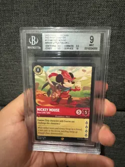 Disney Lorcana Mickey Mouse Brave Little Tailor Legendary non Foil 115 BGS 9 - Image 1