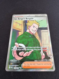 Lt. Surge's Bargain Ultra Rare - POKEMON CARD - Mega Evolution Base 170/132 - Image 1