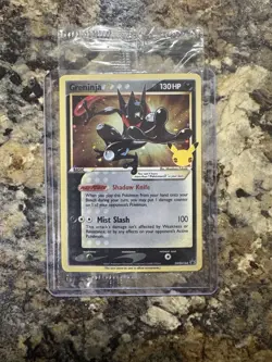 GRENINJA GOLD STAR SWSH144 Celebrations Black Star Promo Card SEALED!’ - Image 1