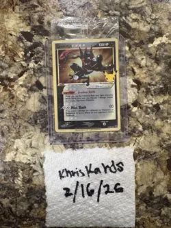 GRENINJA GOLD STAR SWSH144 Celebrations Black Star Promo Card SEALED!’ - Image 3