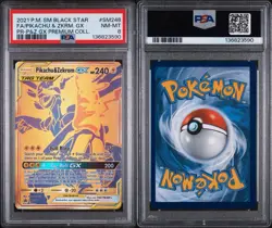 Pokemon Pikachu & Zekrom GX Sun and Moon Promo Card SM248 PSA 8 - Image 3