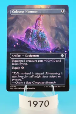 MTG Colossus Hammer (Borderless) Commander: the Lost Caverns of Ixalan Regular - Image 1