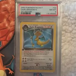 Pokemon Dark Dragonite Team Rocket 1st Edition PSA 8 22/82 Regular - Image 1