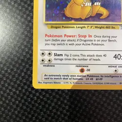 Pokemon Dragonite 4/62 Fossil Holo Rare Unlimited MP condition - Image 4