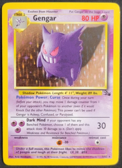 Pokemon Gengar Holo Rare 5/62 Fossil Unlimited Vintage WOTC - Image 1