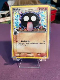 Pokemon TCG Stamped Dragon Frontiers Reverse Holographic Shellder 63/101 LP - Image 1