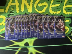 One Piece OP-14 Sleeved Booster Packs Lot of 13 Blister Packs Sealed!!!!! - Image 1