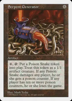 Serpent Generator 5th Edition NM Artifact Rare MAGIC THE GATHERING CARD ABUGames - Image 1