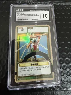 Zoro SB-W01 Holo Assault on Baroque Works One Piece Japanese Card 2002 CGC 10 - Image 1