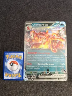 Lentincular Charizard EX Promo SVP 196 Jumbo card/ Paldean Fates 54/91 - Image 1