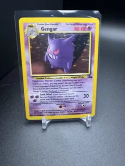 Pokemon TCG Gengar Fossil Holo Card 5/62 Unlimited Rare Vintage WOTC - Image 1