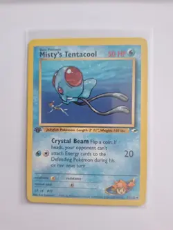 Pokemon Cards: Gym Heroes 1st Edition Uncommon: Misty's Tentacool 57/132 - Image 1