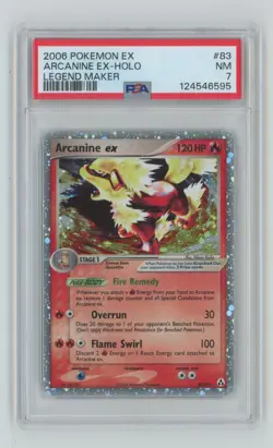 2006 Pokemon EX Legend Maker PSA 7 Arcanine ex Holo #83 PSA 7 - Image 1