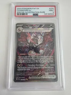 PSA 9 Charizard EX 234/091 Pokemon Paldean Fates Special Illustration Rare SIR - Image 1