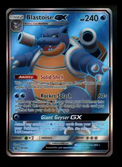 Blastoise GX SM189 Black Star Promo 2019 Full Art Holo Pokemon Card TCG - Image 1