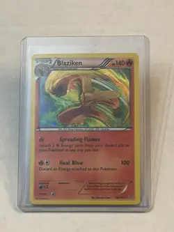 Pokemon TCG Blaziken 28/160 XY Primal Clash Holo Rare 2015 LP - Image 1