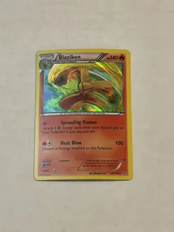 Pokemon TCG Blaziken 28/160 XY Primal Clash Holo Rare 2015 LP - Image 3
