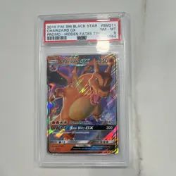 Pokemon Charizard GX SM211 Black Star Promo Hidden Fates Holo PSA 8 - Image 1