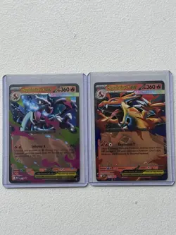 Pokemon mega charizard X and mega charizard Y tin promos - Image 1
