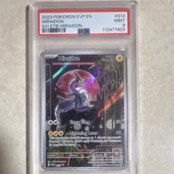 Pokemon 2023 Miraidon 013 Scarlet & Violet Promo Holo Full Art PSA 9 - Image 1