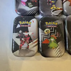 Pokemon TCG Black Bolt And White Flare Unova Mini Tin Set of 8! 2 TCG Packs Each - Image 4