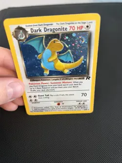 Pokemon TCG Team Rocket Dark Dragonite Holo Rare 5/82 WITH A SWIRL - Image 1