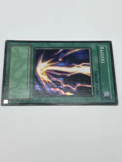 Yu-Gi-Oh! TCG Raigeki LOB-053 Super Rare Unlimited, DAMAGED - Image 3