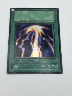 Yu-Gi-Oh! TCG Raigeki LOB-053 Super Rare Unlimited, DAMAGED - Image 4