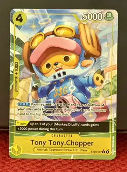 ONE PIECE ENGLISH ST Deck (EGGHEAD) Tony Tony Chopper ST29-007 Full Art - Image 1