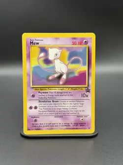Mew 08/53 WOTC BLACK STAR PROMO VINTAGE POKEMON CARD (DMG) - Image 1