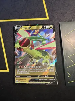 Flygon V 106/172 Rare Holo Pokemon Card Brilliant Stars 🛑Crimp Error🛑048💎NM💎 - Image 2
