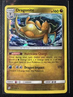 Pokemon Dragonite 151/236 SM Holo - Unified Minds TCG Card - Image 1