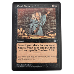 MTG Cruel Tutor Portal POR Rare Black Sorcery Search Deck for Card Magic LP - Image 1