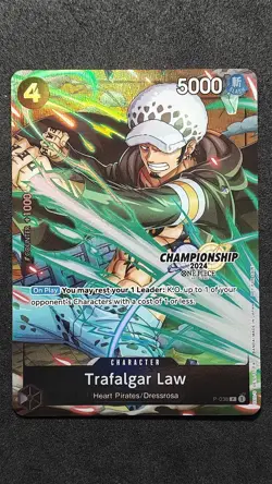 Trafalgar Law P 038 Championship One Piece Tcg Limited Card Game - Image 1