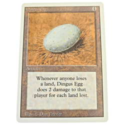 MTG Dingus Egg Revised 3ED Rare Colorless Artifact Damage Lost Land Magic LP - Image 1