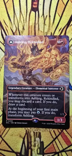 Ashling, Rekindled (Borderless) Lorwyn Eclipsed Regular Legendary Creature MTG - Image 1