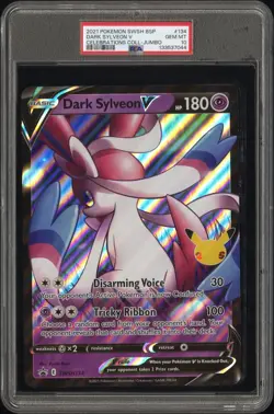 PSA 10 Pokemon Dark Sylveon V SWSH134 Jumbo Celebrations Black Star Promo - Image 1