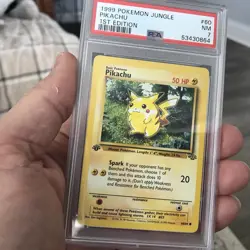 1999 Pokemon Jungle 1st Edition Pikachu #60/64 PSA 7 NM WOTC Non Holo - Image 2