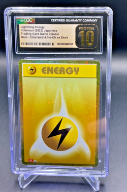 CGC PRISTINE 10 - 2023 Pokemon Japanese Lightning Energy - Image 1