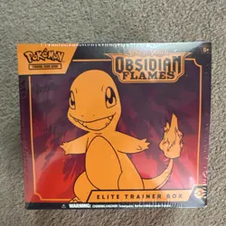 Pokemon Obsidian Flames Elite Trainer Box Charmander 2023 English TCG - Image 1
